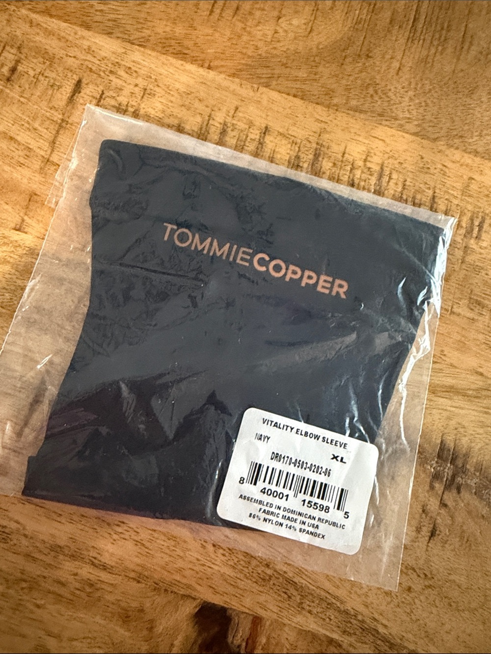 Tommie Copper Men's Navy Compression Elbow Sleeve